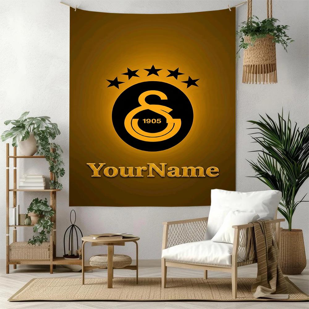 Galatasaray Custom Your Name Wall Decor Tapestry Art For Pet Memorial Birthdaywedding Party Backdrop Family Gift
