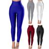 Женские брюки для йоги, однотонные узкие эластичные брюки с подтяжкой бедер, весенне-осенние облегающие бесшовные бесшовные леггинсы для бега для фитнеса до щиколотки, одежда для спортзала