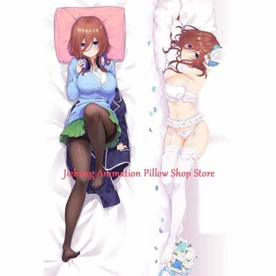 Наволочка Dakimakura Anime Miku Nakano, двусторонний принт, в натуральную величину, высокое качество, 2WAY, наволочка, подарки отаку