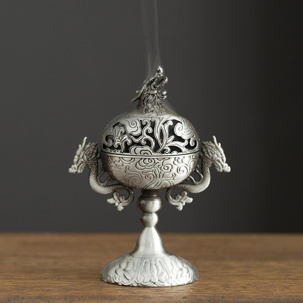 Vintage Metal Incense Holder Handmade Sandalwood Incense Burner Aroma Burner Tea Ceremony
