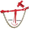 Chain and Binder Kit Ratchet Load Binder 3/8in-1/2in 10ft Chains Hauling
