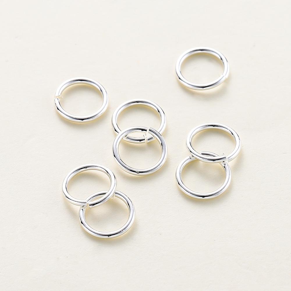50-200Lot 14K 18K Gold Necklace Open Single Jump Ring Lobster Clasp Connector Split Ring Fitting Diy Jewelry Making Accessories