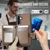 For Samsung Galaxy A36 5G Case JEEHOOD J09 RFID Blocking Card Holder Leather Back Phone Cover Magnetic Case
