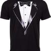 Реклама Tuxedo T Shirt Классическая Вечеринка Юмор Винтаж Забавная Шутливая про смокинг Концерт Фестиваль Для Винтажной Моды Стильная