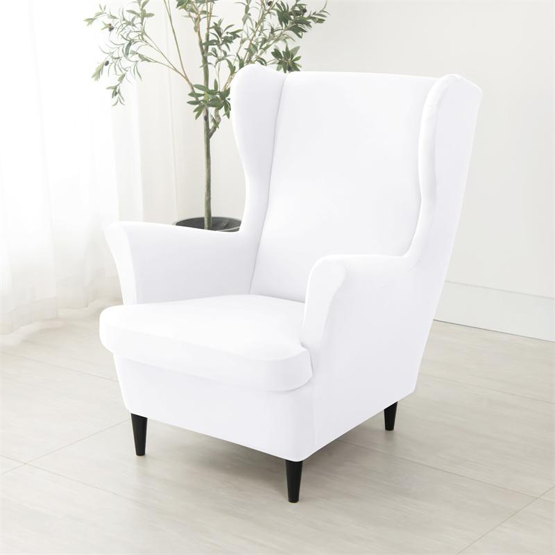 Чехол для кресла Nordic Wing Chair Stretch Cheaper Spandex Armchair Covers Non Slip Washing Relax Sofa Slipcovers with Seat Cushion Covers