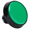 60mm Big Round Flat Button with LED Light 3?Foot Switch for Crane Machine Game ConsoleGreen