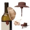 Винные пробки в виде ковбойской шляпы, силиконовые пробки для бутылок, герметичные, многоразовые, подходят для стандартных бутылок шампанского
