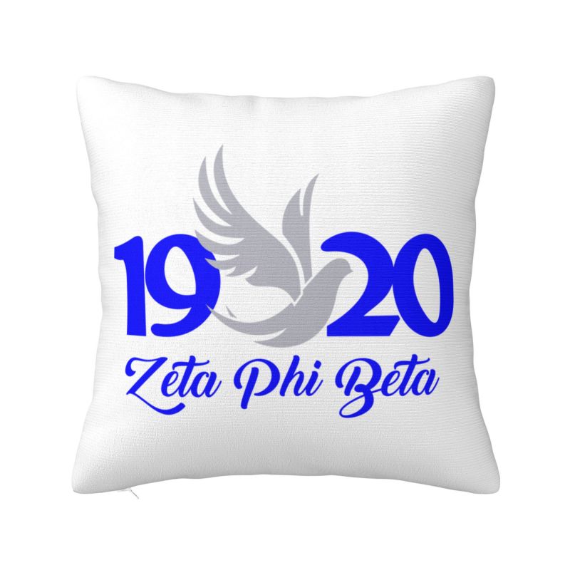 Nordic Style Zeta Phi Beta Cushion Covers xcm Velvet Throw Pillow Case for Sofa Car Square Pillowcase Bedroom Decoration