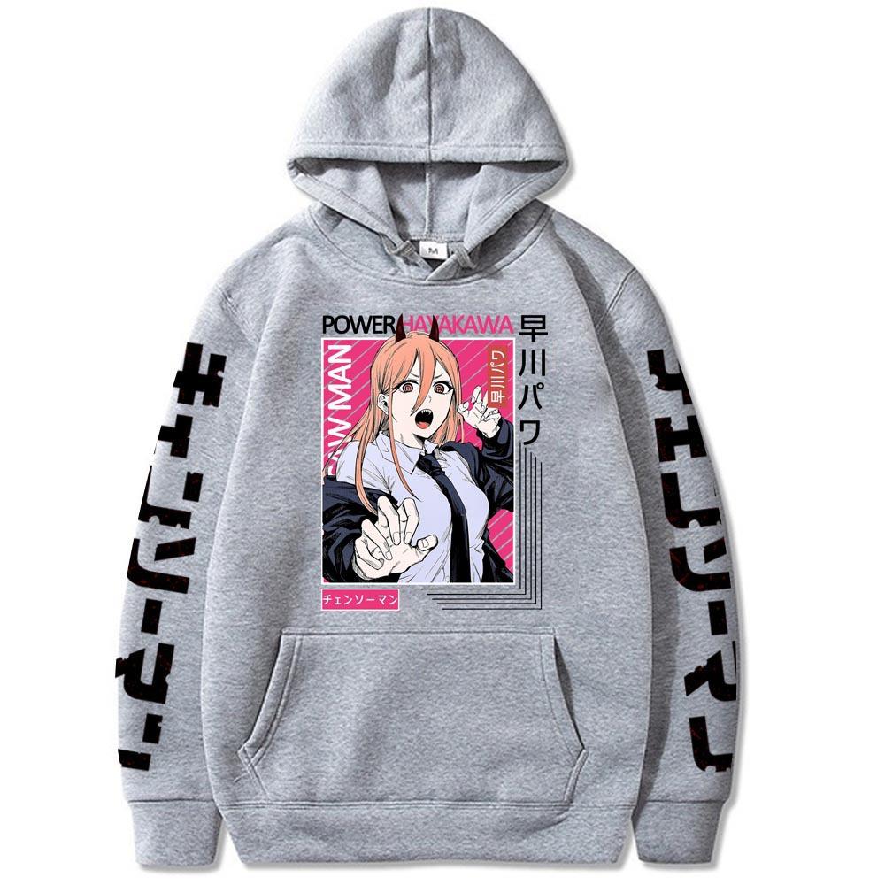 Толстовка с капюшоном Chainsaw Man для мужчин и женщин, повседневная унисекс уличная модная толстовка с капюшоном, осенне-зимняя одежда
