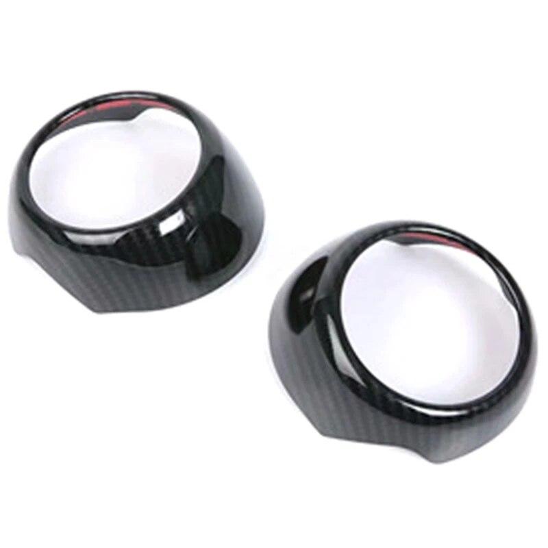 2PCS Carbon Fiber Car Door Handle Cover Trim For BMW MINI Cooper 3DR F56 F57 Car Interior Door Handles