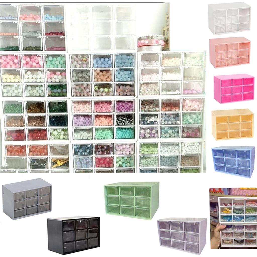 Nine-grid Storage Box Bead Storage Glass Beads Special Storage Box Diy Bracelet Material Desktop