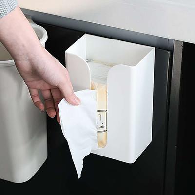 Коробка для салфеток, самоклеящаяся коробка для салфеток, держатель для салфеток, настенный диспенсер для мусора