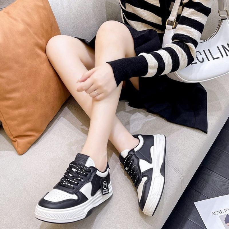 Board Shoes Women Thick Soles Match Color Women's Shoes Casual Shoes