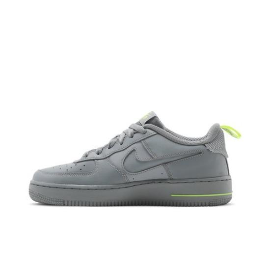 Nike Air Force 1 07 LV8 GS Серый с частицами Вольт DD3227-001