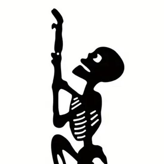 Halloween Skeleton Decorative Garden Stake Weather-proof Metal Outdoor Patio Yard