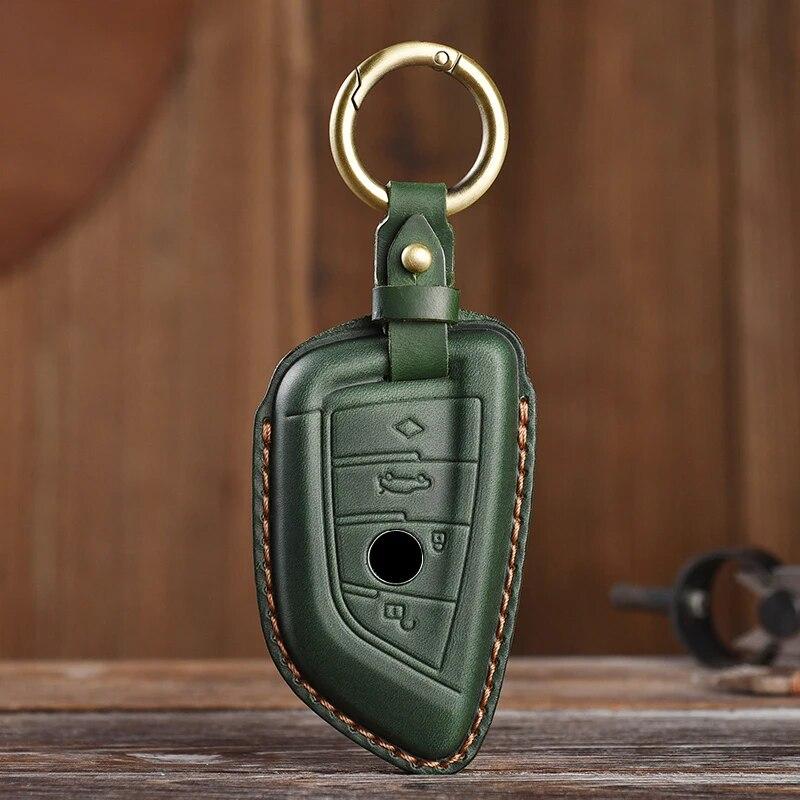 Подходит для BMW 5-й серии, 7-й серии, 3-й серии X3 X1 X5 X6 320li 525li 530li кожаный защитный чехол для ключей
