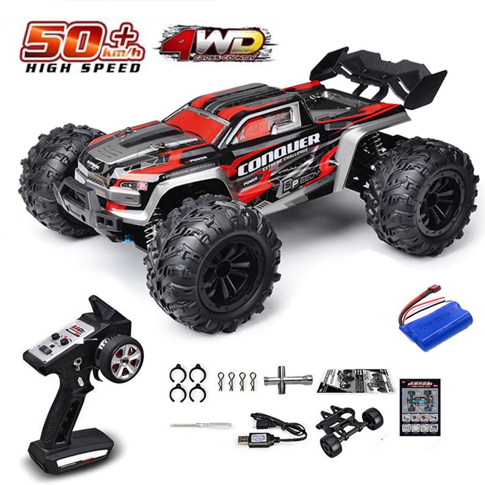 1:16 75 км/ч или 50 км/ч 4WD RC машинка с дистанционным управлением LED машинки высокоскоростной дрифт монстр-трак для детей против игрушек Wltoys 144001