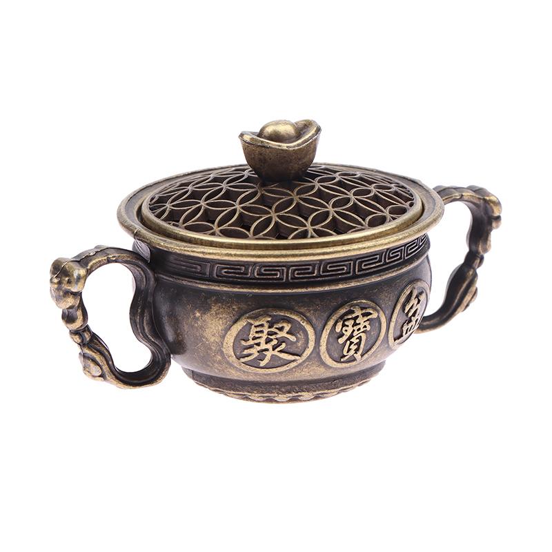 Buddhist Utensils Incense Burner Incense Censer Alloy Sandalwood House Furnishings Home Office Decoration