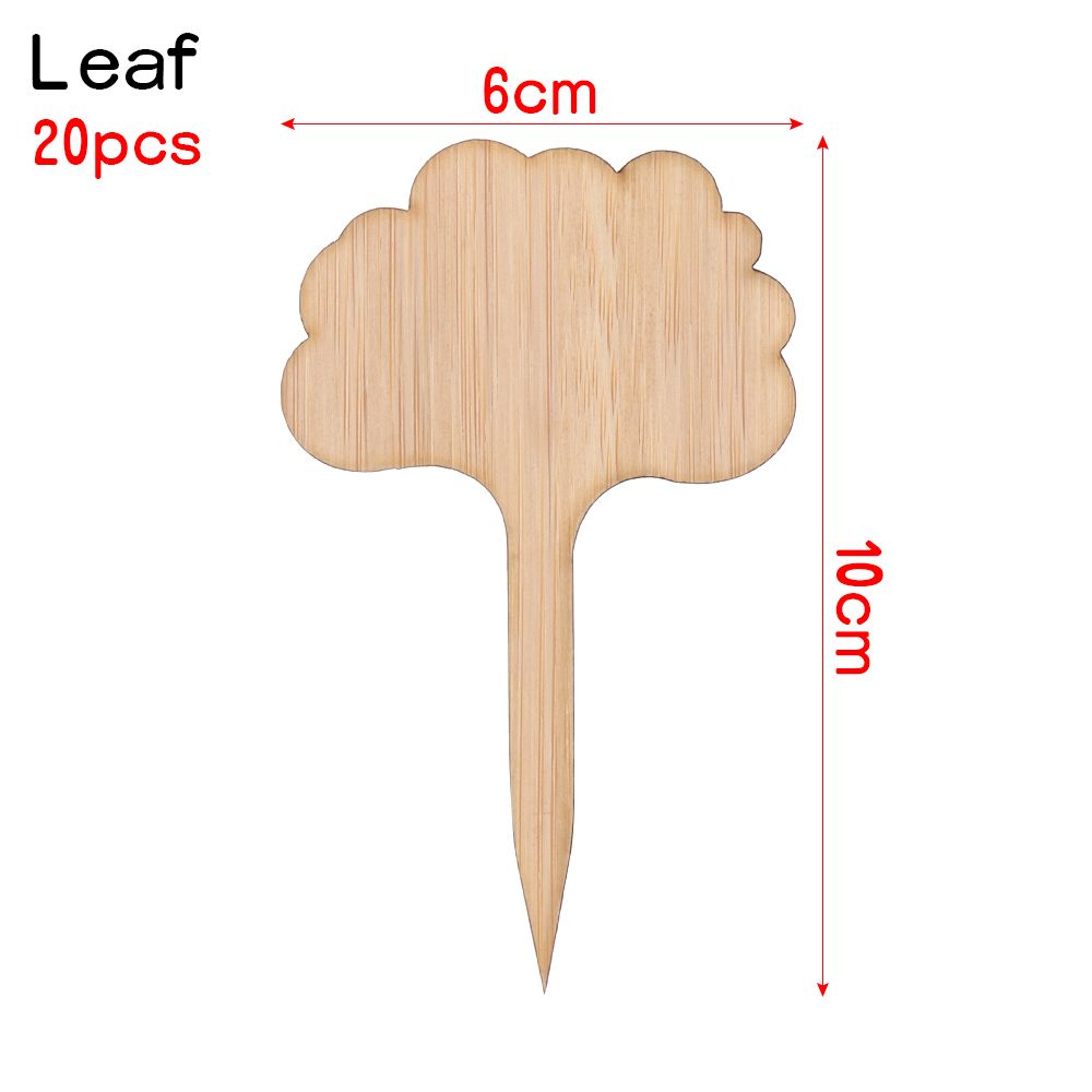 Nursery Pots Plant Markers Planting Tags Garden Wooden Labels Bonsai Ornament Bamboo Crafts