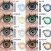 AMARA Цветные зрачки для глаз Цветные натуральные линзы высокого качества Цветные контактные линзы Голубые глаза Зеленые цветные линзы Косметика