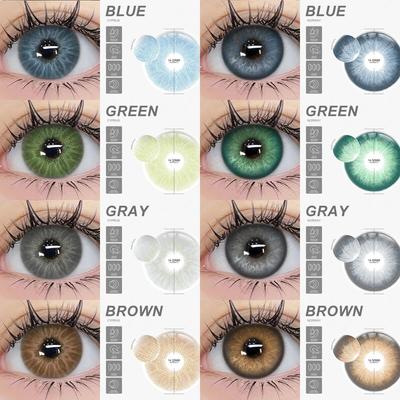 AMARA Цветные зрачки для глаз Цветные натуральные линзы высокого качества Цветные контактные линзы Голубые глаза Зеленые цветные линзы Косметика