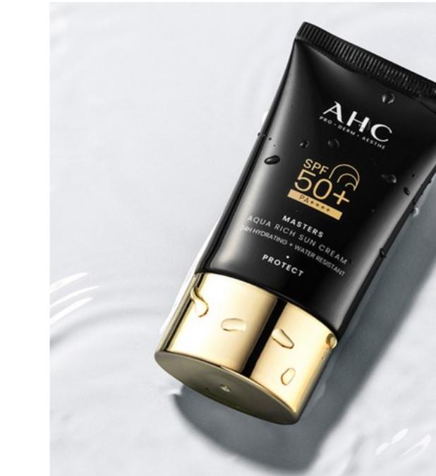 AHC Солнцезащитный крем Masters Aqua Rich SPF50+ PA++++ | Легкий и увлажняющий корейский солнцезащитный крем – 30 мл
