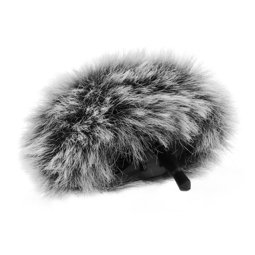 2 шт. серых ветрозащитных экрана для микрофона DJI MIC 2, пушистая ветрозащитная муфта из пеноматериала