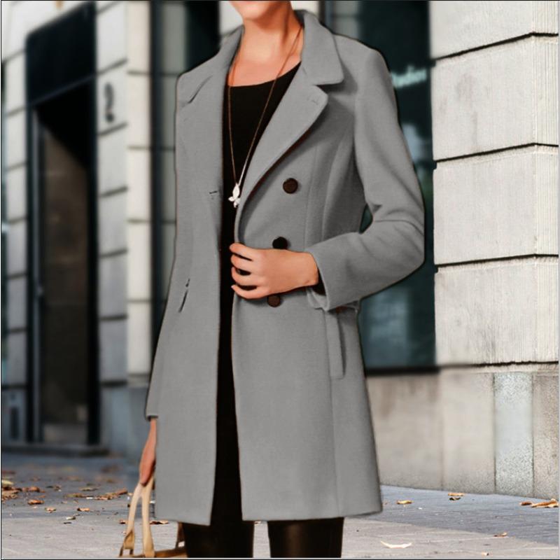 Осенне-зимнее новое одинарное утолщенное шерстяное женское пальто Nizi coat