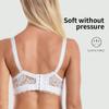 Женское нижнее белье с эффектом пуш-ап размера плюс 36-46, сексуальный однотонный бюстгальтер на косточках, кружевной бюстгальтер с цветочным принтом, тонкое удобное дышащее женское нижнее белье