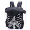 Multifunctional School Bags Unisex Skull Skeleton Printed Backpack Gothic Designer Travel Bag