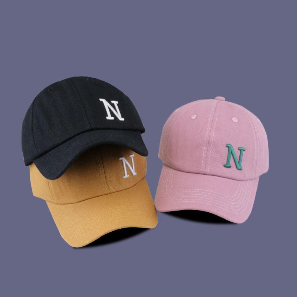 N Letter Embroidery Sun Hat Adjustable Visor Cap New Baseball Cap  Outdoor