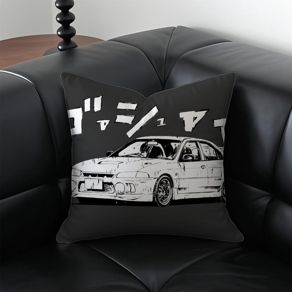 Аниме гонки Initial D Наволочка Чехол для подушки Антипылевой Невидимая молния шелковистый плюшевый чехол