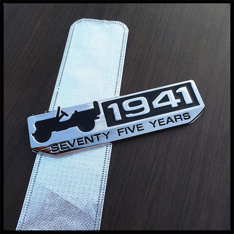 Наклейка-эмблема на заднюю часть 75-летний юбилей 1941 Logo для Jeep Wrangler и Compass