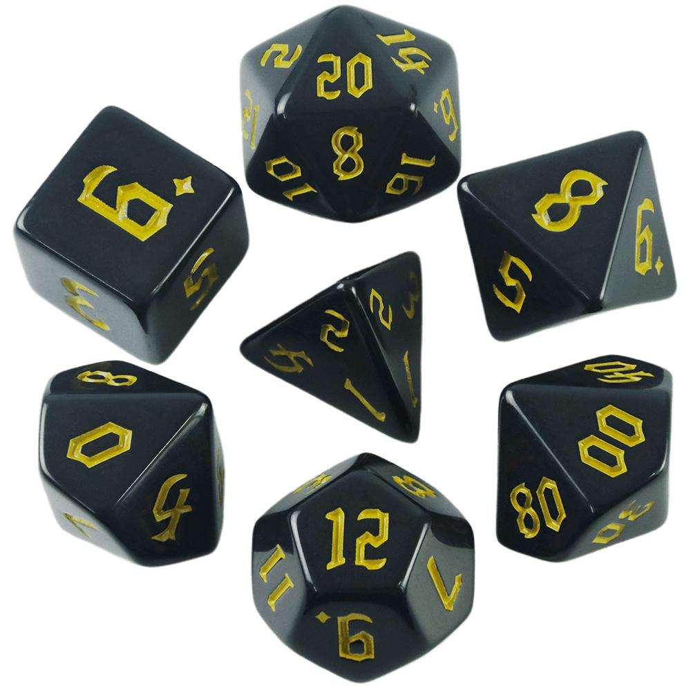 DND кубики 7 шт. многогранные кубики для игр в кости D4 D6 D8 D10 D% D12 D20 семейные вечеринки настольные игры в качестве сувениров/подарков развлечения