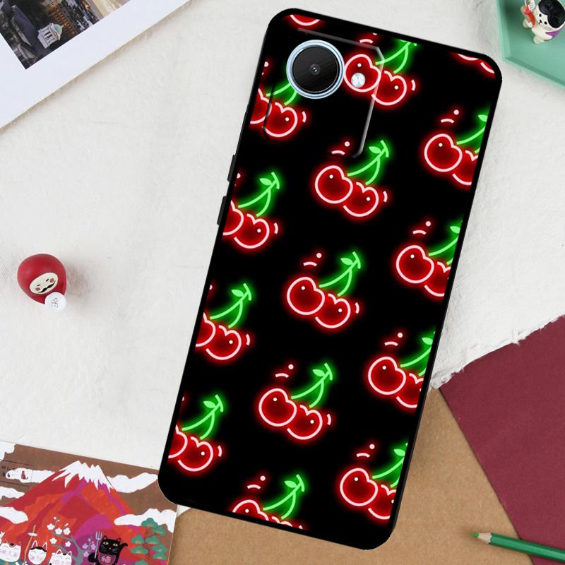 Милый коллаж с вишней для Realme GT 7 Pro GT 6 5 6T 10 11 12 13 14 Pro Plus C61 C53 C51 C21Y C25S C75 C55 C67 Чехол