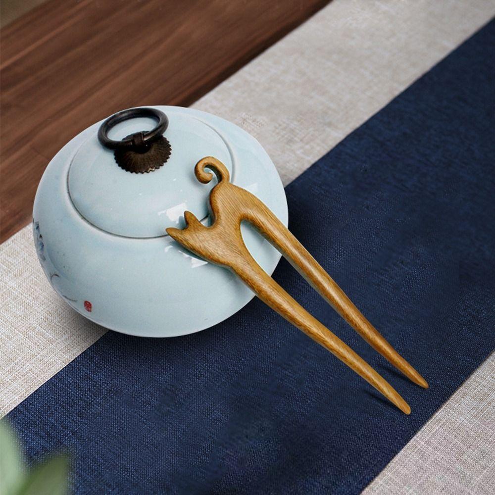 Инструмент для дизайна прически U-образная шпилька для волос Hanfu палочки для волос китайский стиль головной убор деревянная шпилька для волос