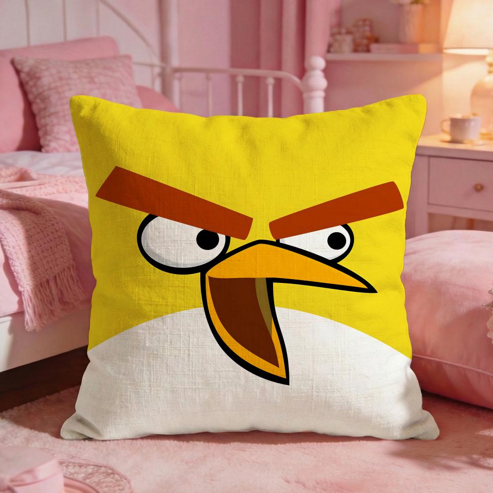 Angry BBirdss Game Classic Cushion Cover Premium Comfort Reversible Pillow Cove Two In One Design For Any Room Car Interior