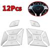 Car Parts 12Pcs Steering Wheel Button Trim Kits Cover For Mercedes-Benz A B Class 2012 2013 2014 ML GL Class 2012 2013 2014 2015