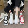 Wave Thick-soled White Shoes Women's  Spring New Niche Design All-match Casual Sports Star Sneakers