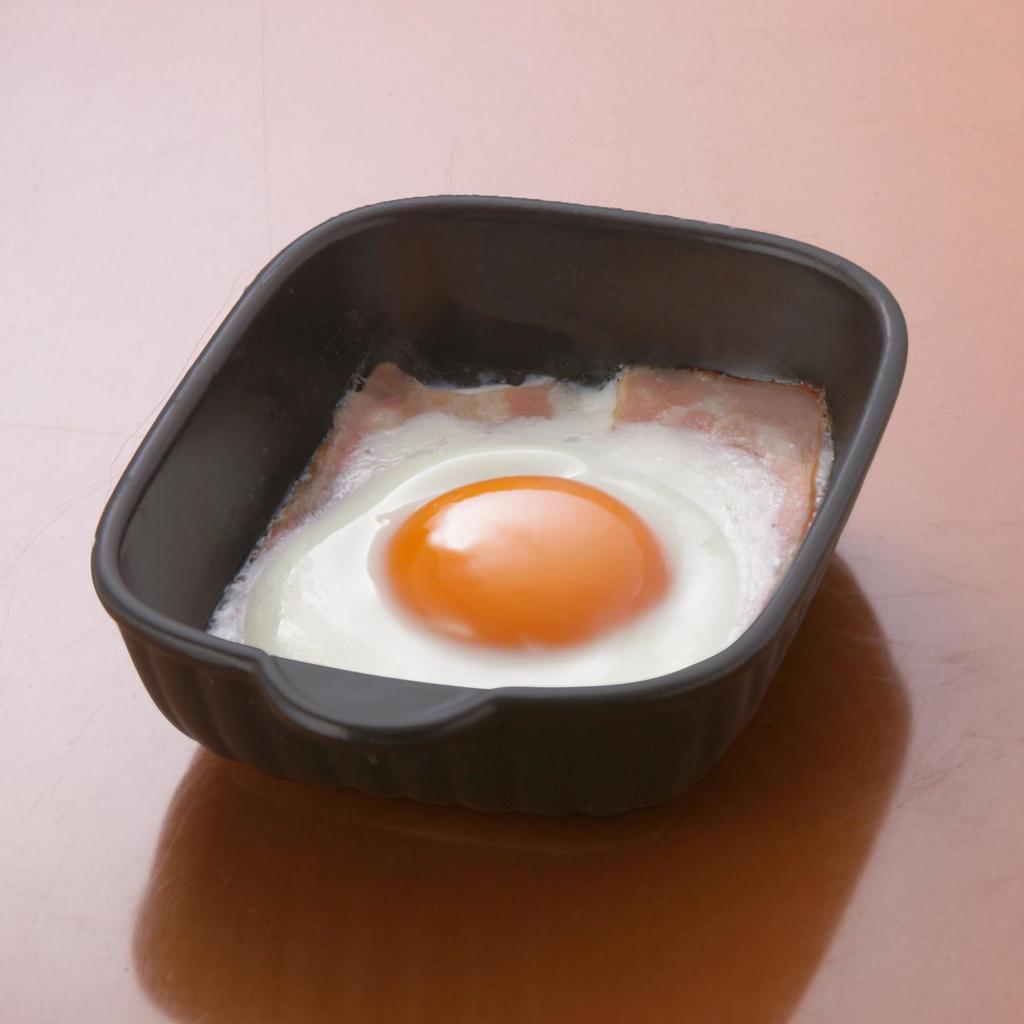 Набор керамической посуды для запекания Nakashima Gratin Dish Oven Cooking, экономящий время, набор тарелок для тостера половинного размера (Черный, 2)