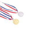 1Pc 5Cm Gold Silver Bronze Metal Award Medals Winner Medals With Neck Ribbon Competition Medals Students Rewards Sports Medals