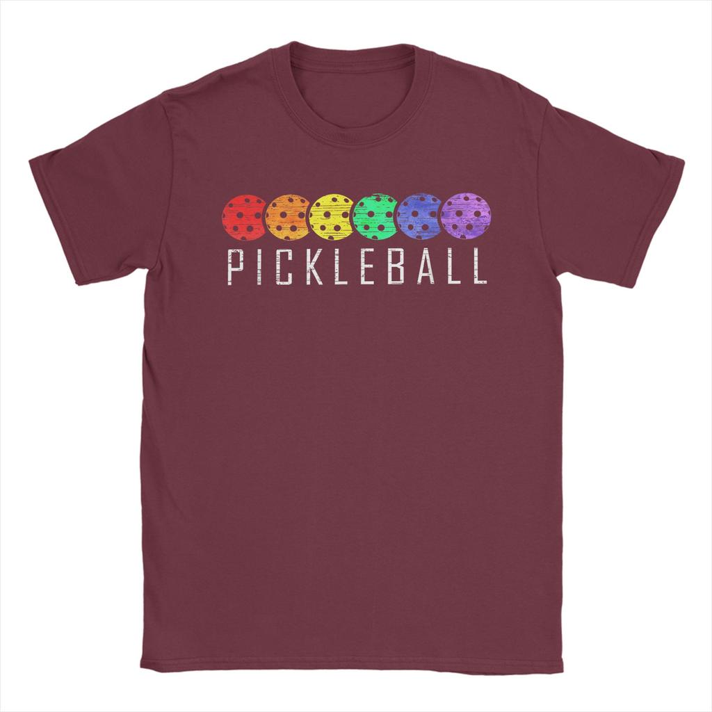 Unisexs TShirt Pickleball Funny Paddle Sports Player Creative 100 Cotton Tees Short Sleeve T Shirt Round Collar Tops Unique