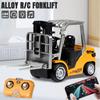 1/64 Радиоуправляемый мини-погрузчик из сплава Настольная игрушка Автомобиль на радиоуправлении Строительная техника Управление через приложение Грузовики Рождественские подарки Дети мальчики