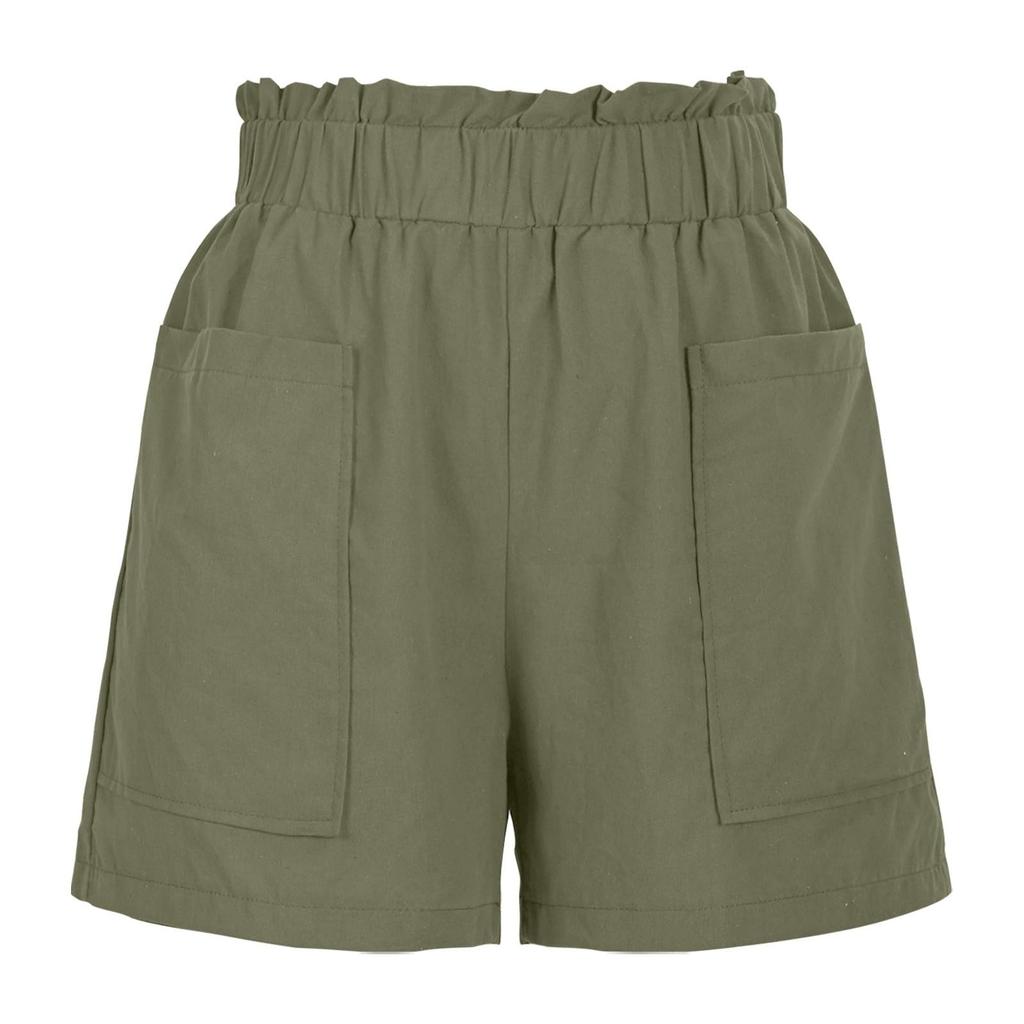 Шорты для женщин однотонные повседневные летние свободные шорты с завязками на карманах