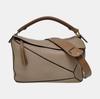 [Pre-Owned] Puzzle Medium Brown Leather Geometric Shoulder Bag With Gold Hardware And Detachable Strap - Good #1GUI4UV