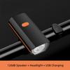 Велосипедный фонарь 120 дБ, рожки, USB-зарядка, велосипедный фонарь, налобный фонарь для горного велосипеда, 1200 мАч, ночной налобный фонарь для езды на велосипеде