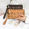 Women Long Wallets Double Zipper Clutches Purse Big Letter Fashion Wristlet Wallet Phone Portfel Damski Card Holder Lady Wallets