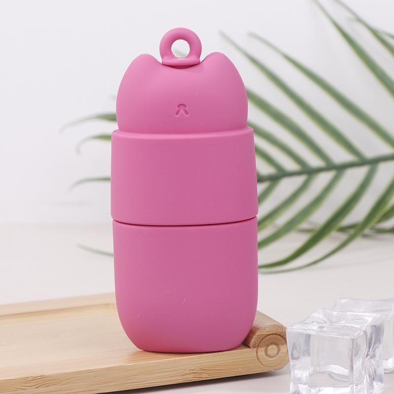 Силиконовый ледяной ролик для лица, многоразовый ледяной массажер для лица для женщин и девушек, устраняет отечность лица по утрам, прост в использовании