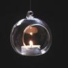 Round Bubble Hanging Clear Glass Terrarium Air Plant Tea Light Candle Holder