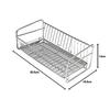 Pearl Metal Silicone Draining Basket, Slim, Stainless Steel, BUNO HB-3282